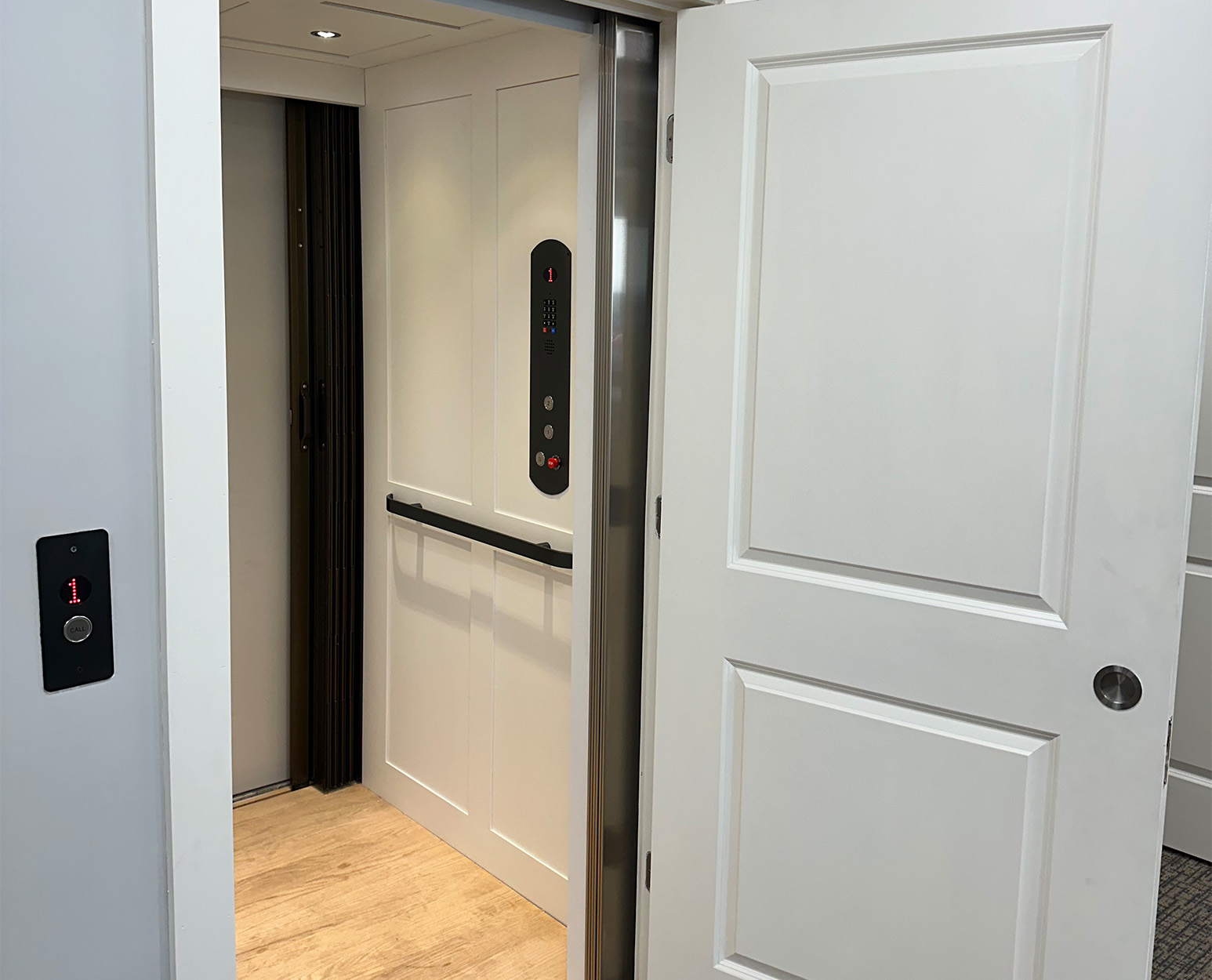 Traditional elevator interior