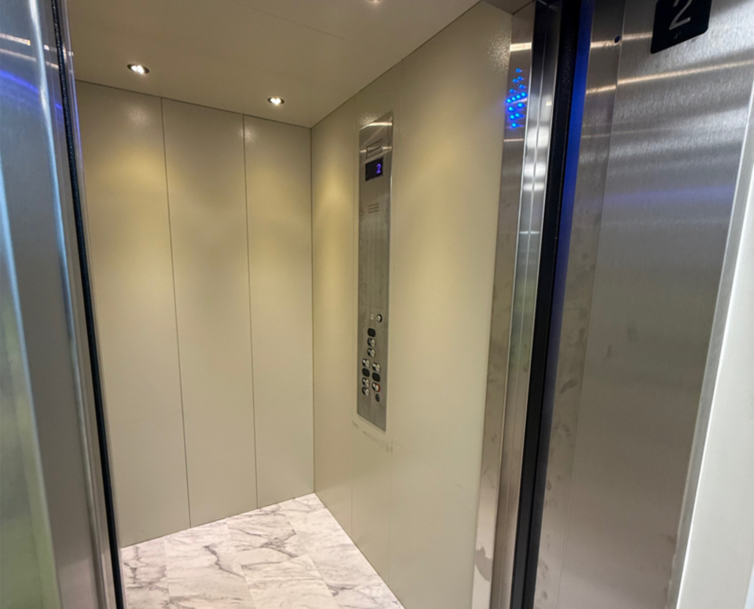 Entrance of commercial elevator