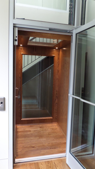 Wooden elevator