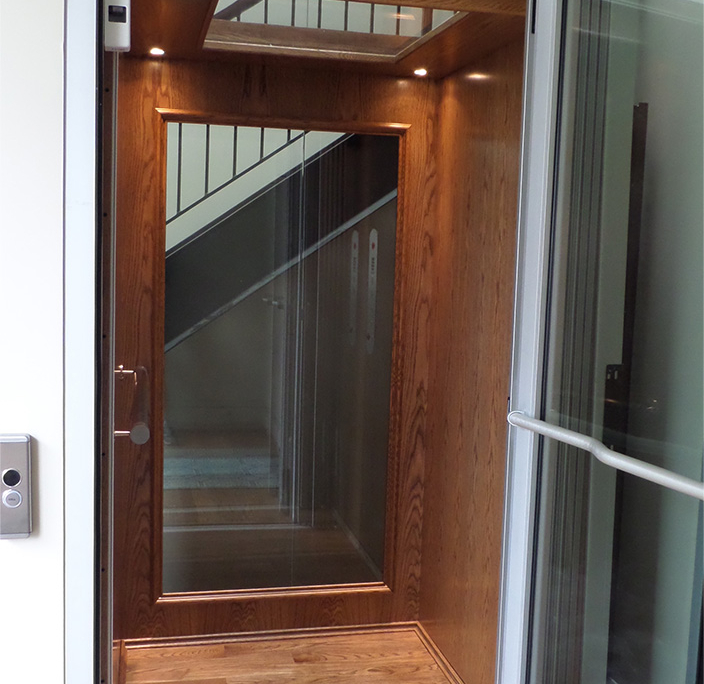 Wooden elevator