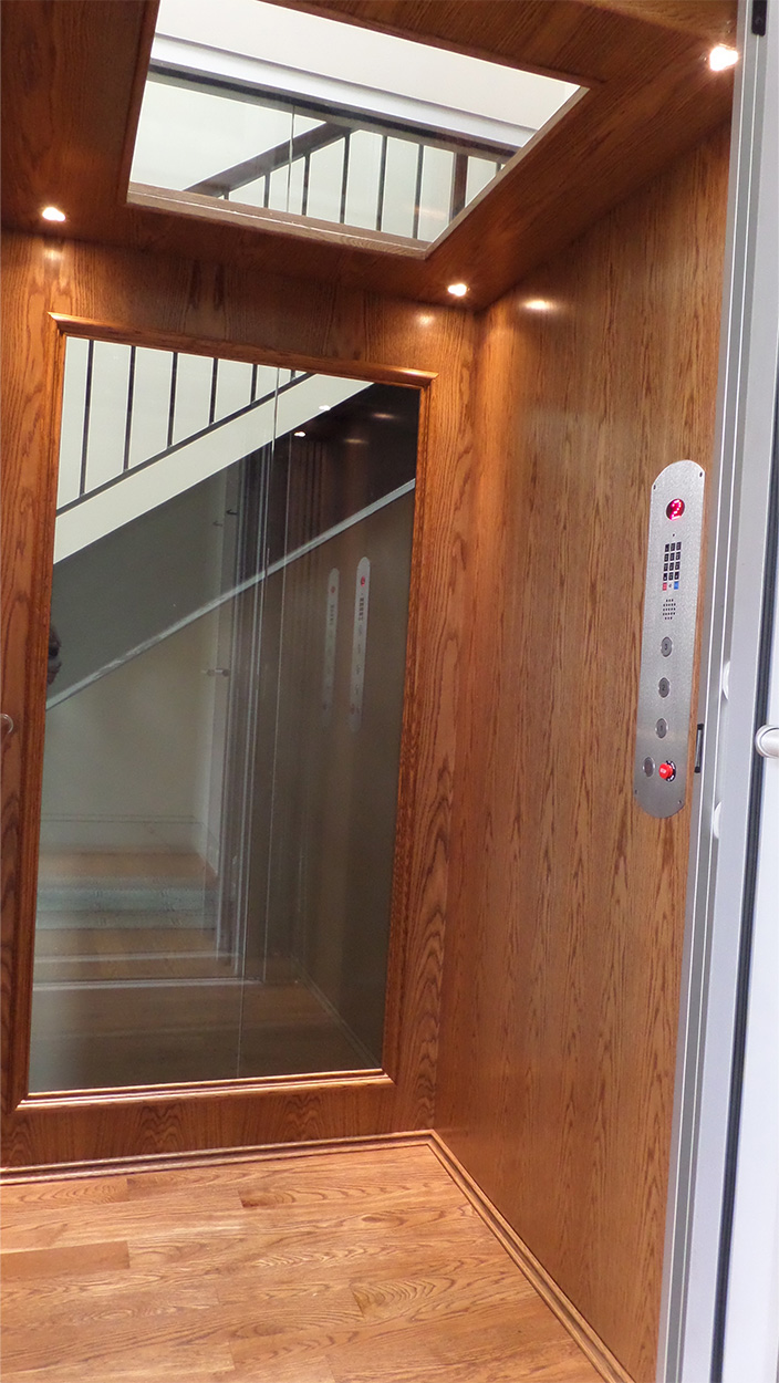 Elevator interior view