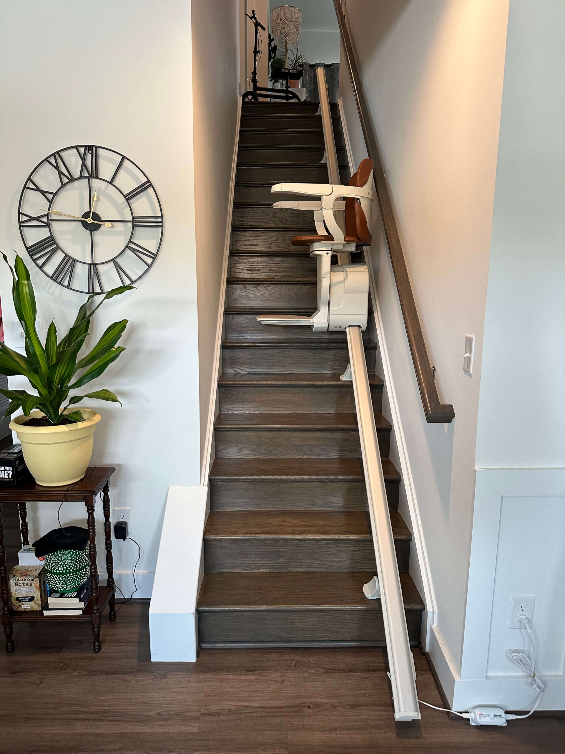 Stairlift Halfway Down The Stairs